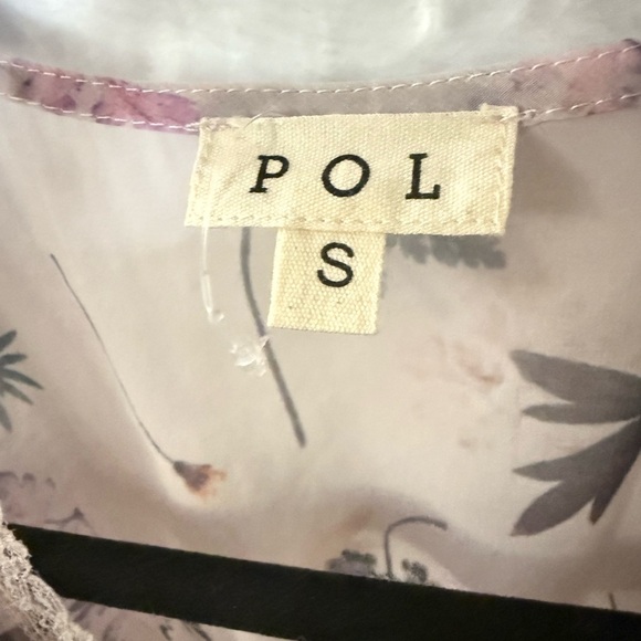 POL Floral Long Sleeve Chiffon Dress in Pink/Purple - Picture 7 of 12